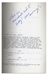 Comedic Genius Lucille Ball's First and Final Draft Scripts From A 1971 Episode of ''Here's Lucy'' Guest Starring Dinah Shore - Including Lucy's Handwritten Script Notes