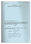 Comedic Genius Lucille Ball's First and Final Draft Scripts From A 1971 Episode of ''Here's Lucy'' Guest Starring Dinah Shore - Including Lucy's Handwritten Script Notes