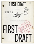 Lucille Ball Personally Owned Script From Her 1968 Show, ''Here's Lucy'' -- With Her Hand Notations