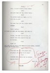 Lucille Ball Personally Owned Script From Her 1968 Show, ''Here's Lucy'' -- With Her Hand Notations