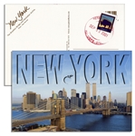 World Trade Center Postcard -- Postmarked 9/11/01