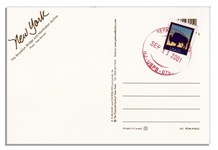 World Trade Center Postcard -- Postmarked 9/11/01
