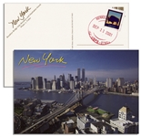 World Trade Center Postcard -- Postmarked 9/11/01