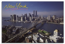 World Trade Center Postcard -- Postmarked 9/11/01
