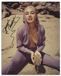 Lot of 5 Jeanne Carmen 8'' x 10'' Glossy Photos Signed -- Fine