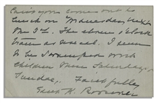 First Lady Edith Roosevelt Autograph Letter Signed