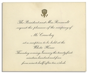 Invitation to the Theodore Roosevelt White House