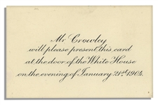Invitation to the Theodore Roosevelt White House