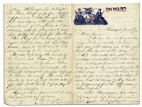 Letter Lot With Battle of Gum Swamp Content -- ''...Standing up [Col. Richter] looked over the breast works and gave some commands, when a bullet entered his breast and he died instantly...''