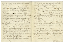 Letter Lot With Battle of Gum Swamp Content -- ''...Standing up [Col. Richter] looked over the breast works and gave some commands, when a bullet entered his breast and he died instantly...''