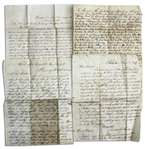 Letter Lot by Two Civil War Soldiers -- ''...the rebel cavaliers did brave our pickets...It was about 4,000 men together and it was so still that you can hear a pin fall...''