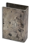 Marlene Dietrich Personally Owned D Engraved Silver-Plated Match Box
