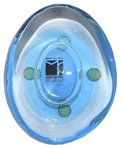 Marlene Dietrich Elegant Blue Paperweight
