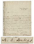 Rare Alexander J. Dallas Autograph Letter Signed as Secretary of The Treasury