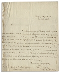 Rare Alexander J. Dallas Autograph Letter Signed as Secretary of The Treasury