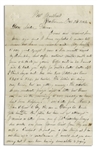 Civil War Letter -- ''...One man was shot by the sentinel a few days ago...The ball struck the joint of his shoulder and went through his neck cutting open [his] wind pipe & gullet...''