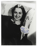 Olivia de Havilland Signed Photo as Melanie from ''Gone With the Wind'' -- 11'' x 14''