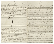 Civil War Letter Lot by a 21st New York Cavalryman -- Describing His Capture of Deserters & Disowning His Own Brother for Deserting -- ''...He has lost all claim upon me to call him brother...''