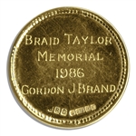 PGA Braid Taylor Memorial Medal From 1986 -- Awarded to Gordon J. Brand -- One of the Most Prestigious PGA Awards, Given to the Highest Finishing PGA Member of the British Open
