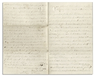 Civil War Letter With Fort Darling Battle Content -- ''...I had one man fall on me...with the back part of his head shove in by a piece of shell...loss is 60 killed wounded & missing...''