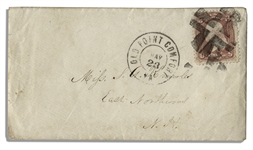 Civil War Letter With Fort Darling Battle Content -- ''...I had one man fall on me...with the back part of his head shove in by a piece of shell...loss is 60 killed wounded & missing...''