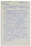 Mary Astor Autograph Letter Signed -- To Her Agent, Regarding Her 1968 Novel, ''A Place Called Saturday''
