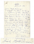 Bill Bojangles Robinson Autograph Letter Signed -- Robinson Writes to a Captain in the Army During WWII, ...Please see that the Boys get these...
