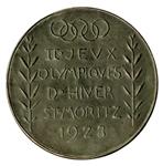 Bronze Olympic Medal From the 1928 Winter Olympics, Held in St. Moritz, Switzerland
