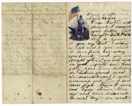 Civil War Letter by 5th Vermont Infantryman KIA at Savage's Station, ''...it is pretay sickley hear and a good many dying...you have perhaps hurd of our los of men...''