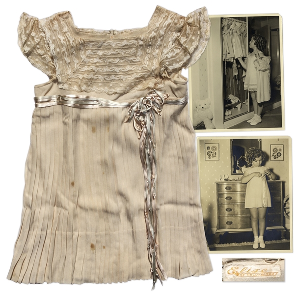 Shirley Temple Personally Owned & Worn Silk Party Dress