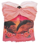 Jessica Alba Costume From ''Into The Blue'' Co-Starring Paul Walker -- Eye-Catching Top of Dolphins & Sun Setting Over the Ocean