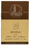 1948 London Summer Olympics Boxing Program