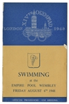 1948 London Summer Olympics Swimming Program