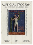 Olympics Program for the 1932 Summer Games in Los Angeles -- Program for 31 July 1932 Events