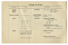 1912 Swedish Summer Olympics Preliminary General Program