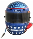 Dale Jarrett Race-Worn & Signed Helmet -- With LOA From Jarrett