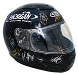 NASCAR Helmet Signed by 41 Drivers, Entire Starting Line-up at the ''Quicken Loans 400'' -- Signatures From Dale Earnhardt, Jr., Brad Keselowski, Jimmie Johnson & 38 More -- With NASCAR COA