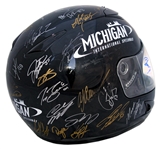 NASCAR Helmet Signed by 41 Drivers, Entire Starting Line-up at the ''Quicken Loans 400'' -- Signatures From Dale Earnhardt, Jr., Brad Keselowski, Jimmie Johnson & 38 More -- With NASCAR COA