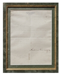 Andrew Carnegie Lot of 3 Signed Items in Framed Presentation -- Includes Autograph Letter Signed, Letter Signed & Signature