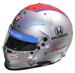 Mario Andretti Signed Helmet Worn at 2015 Indy 500 -- With COA From PSA/DNA