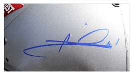 Mario Andretti Signed Helmet Worn at 2015 Indy 500 -- With COA From PSA/DNA