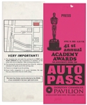 41st Academy Awards Presentation Program