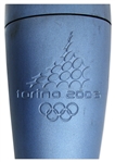 Olympic Torch Used in 2006 Torino Winter Games -- With Original Display Stand