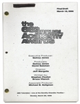 68th Academy Awards Presentation ''Final Draft'' Script With Detailed Schedule, Staff List, Rundown & Script -- With 9 Original Photos of Award Winners