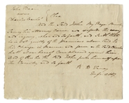 Roger B. Taney Autograph Document Twice-Signed -- Former Chief Justice of the Supreme Court Who Held Court During the Dred Scott Decision