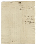 Roger B. Taney Autograph Document Twice-Signed -- Former Chief Justice of the Supreme Court Who Held Court During the Dred Scott Decision