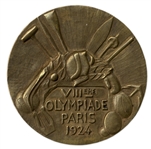 Bronze Olympic Medal From the 1924 Summer Olympics, Held in Paris, France