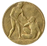 Bronze Olympic Medal From the 1924 Summer Olympics, Held in Paris, France
