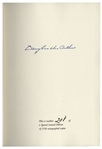 Douglas MacArthur Signed Copy of His ''Reminiscences''