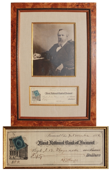 Rutherford B. Hayes Check Signed
